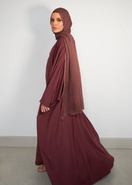 Open Abaya Tea Pink