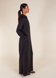 Jacquard Abaya Black