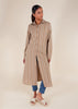 Muji Shirt Dress Beige