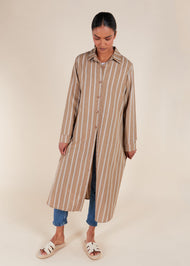 Muji Shirt Dress Beige