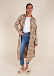 Muji Shirt Dress Beige