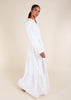 Broderie Tiered Maxi White