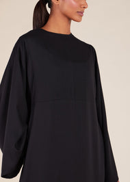 Simple Seam Abaya Black