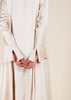 Slim Sleeve Abaya Cream