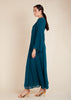 Waist Pleat Abaya Sea Green  - Final Sale
