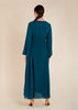 Waist Pleat Abaya Sea Green  - Final Sale
