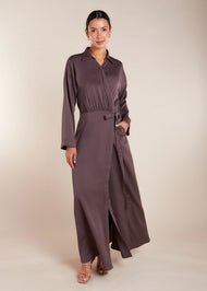 Wrap Abaya Taupe - Final Sale