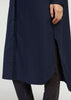 Cotton Shirt Dress Navy