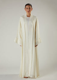 White Rose Open Abaya