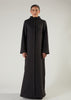 Front Seam Abaya Grey