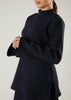 Ribbed Skirt & Top Set Navy