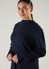 Boat Neck Maxi Navy