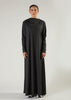 Boat Neck Maxi Charcoal