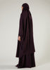 Khimar & Skirt Set Plum