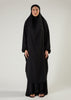 Khimar & Skirt Set Black