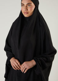 Khimar & Skirt Set Black