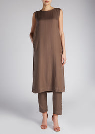 Slip Dress Dark Taupe