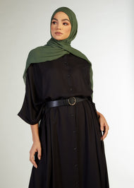 Shirted Kaftan Black