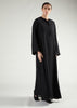 Side Slit Abaya Black