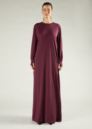 Long Tee Abaya Winter Berry