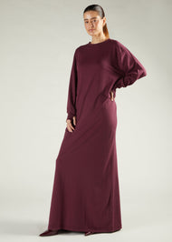 Long Tee Abaya Winter Berry