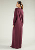 Long Tee Abaya Winter Berry