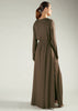 A Line Abaya Coffee
