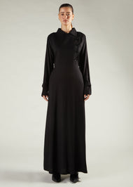Trench Abaya Black
