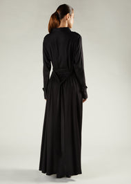 Trench Abaya Black