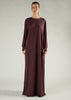 Long Tee Abaya Brown