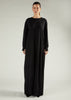 Long Tee Abaya Black