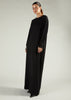 Long Tee Abaya Black