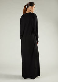 Long Tee Abaya Black
