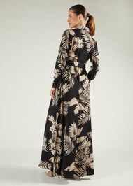 Leaf Print Maxi
