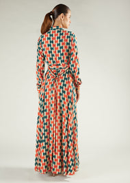 Tile Print Maxi