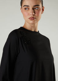 Crochet Flare Abaya