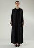 Black Thistle Open Abaya
