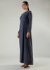 Skirt Pleat Abaya Blue
