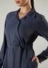Side Wrap Maxi Blue