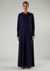 Cowl Neck Abaya Navy