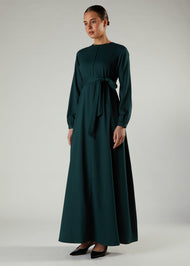 Green Seam Abaya