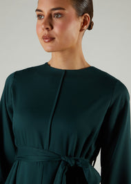 Green Seam Abaya