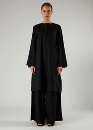 Stair Lace Midi Black