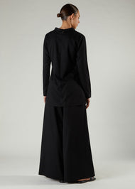 Black Twill Top
