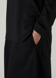 Black Twill Top