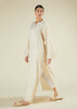 Textured Abaya Cream