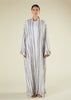 Grey & Taupe Crochet Kimono