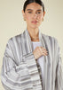 Grey & Taupe Crochet Kimono
