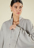 Open Abaya Grey