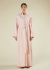 Self Stripe Cotton Maxi Blush